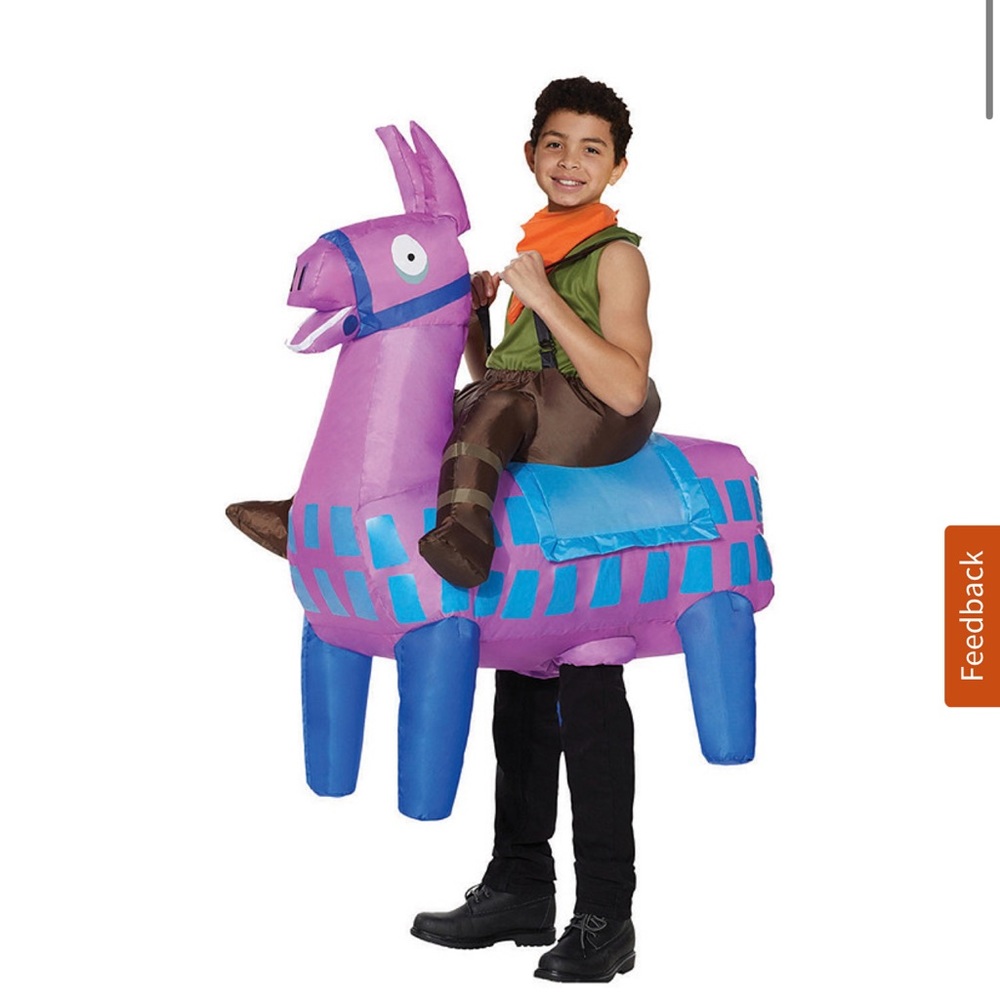 Kids fortnight blowup costumes worn once